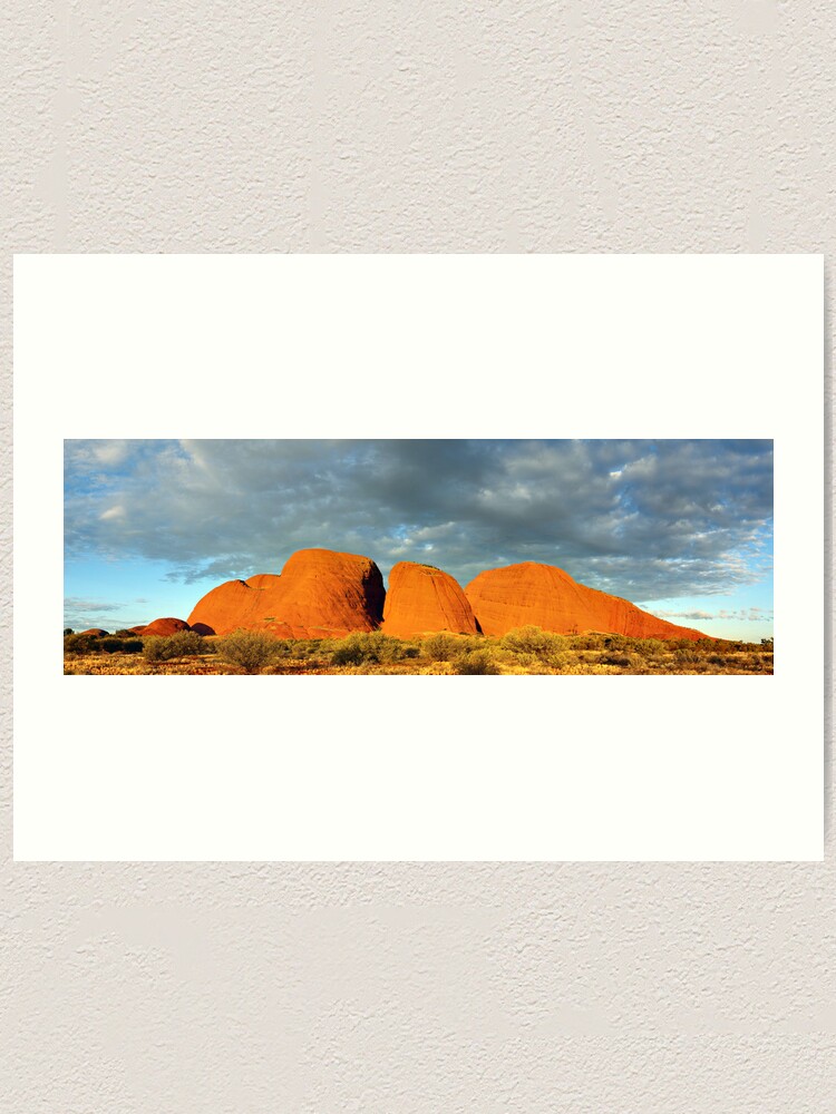 Alternate view of The Olgas (Kata Tjuta), Sunset, Australia Art Print