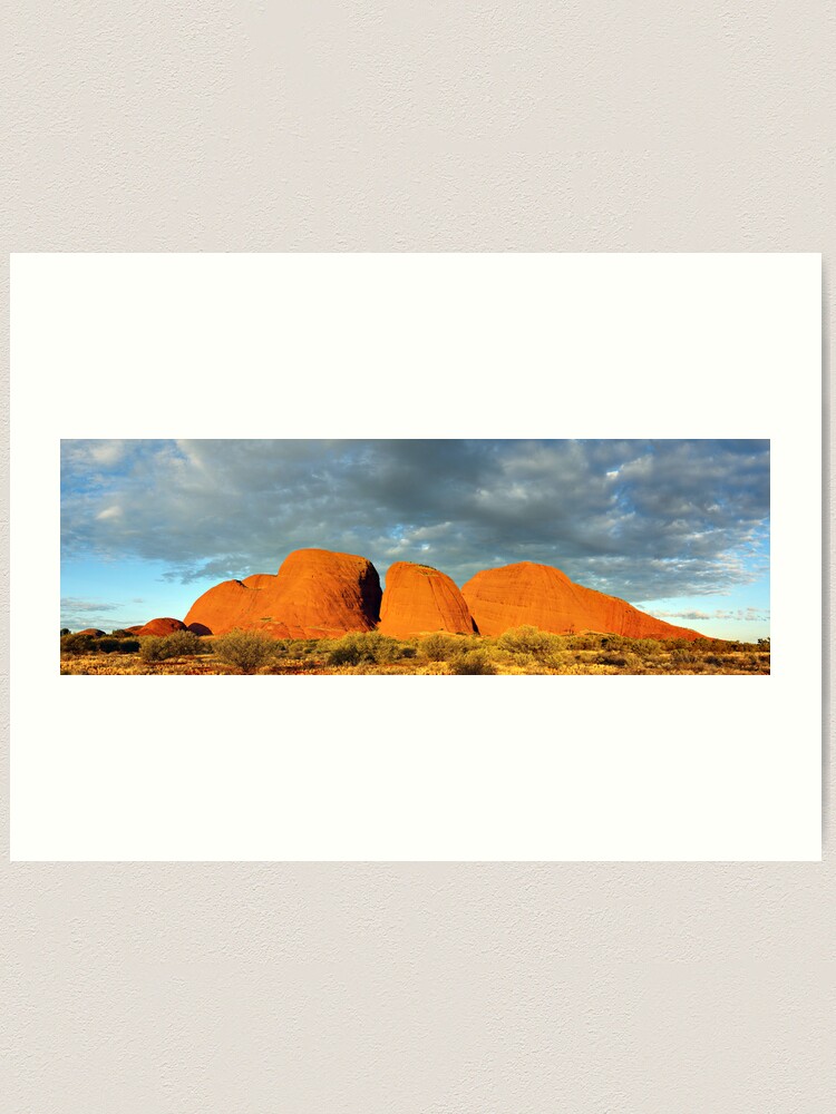 Alternate view of The Olgas (Kata Tjuta), Sunset, Australia Art Print