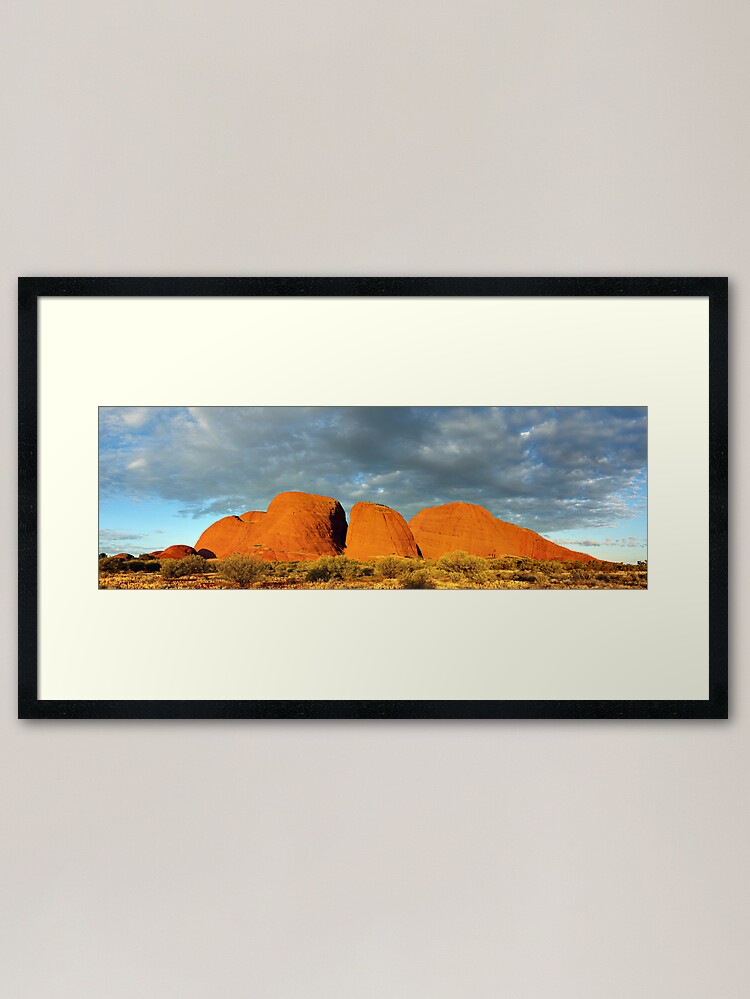 Alternate view of The Olgas (Kata Tjuta), Sunset, Australia Framed Art Print