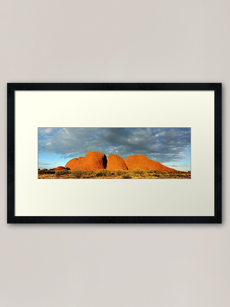 Alternate view of The Olgas (Kata Tjuta), Sunset, Australia Framed Art Print
