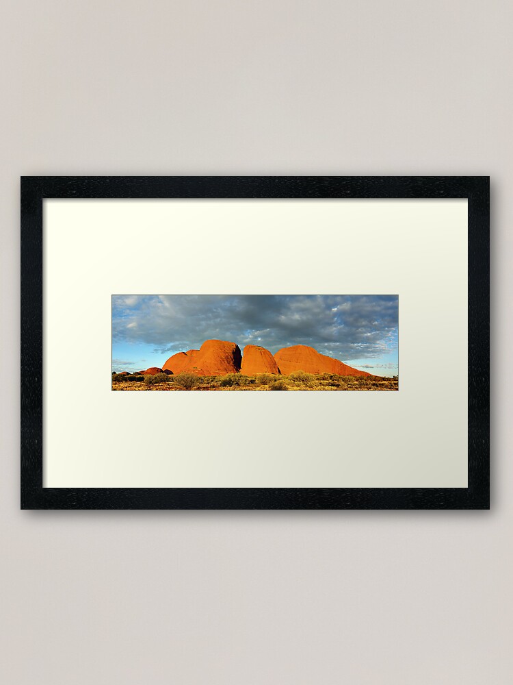 Alternate view of The Olgas (Kata Tjuta), Sunset, Australia Framed Art Print