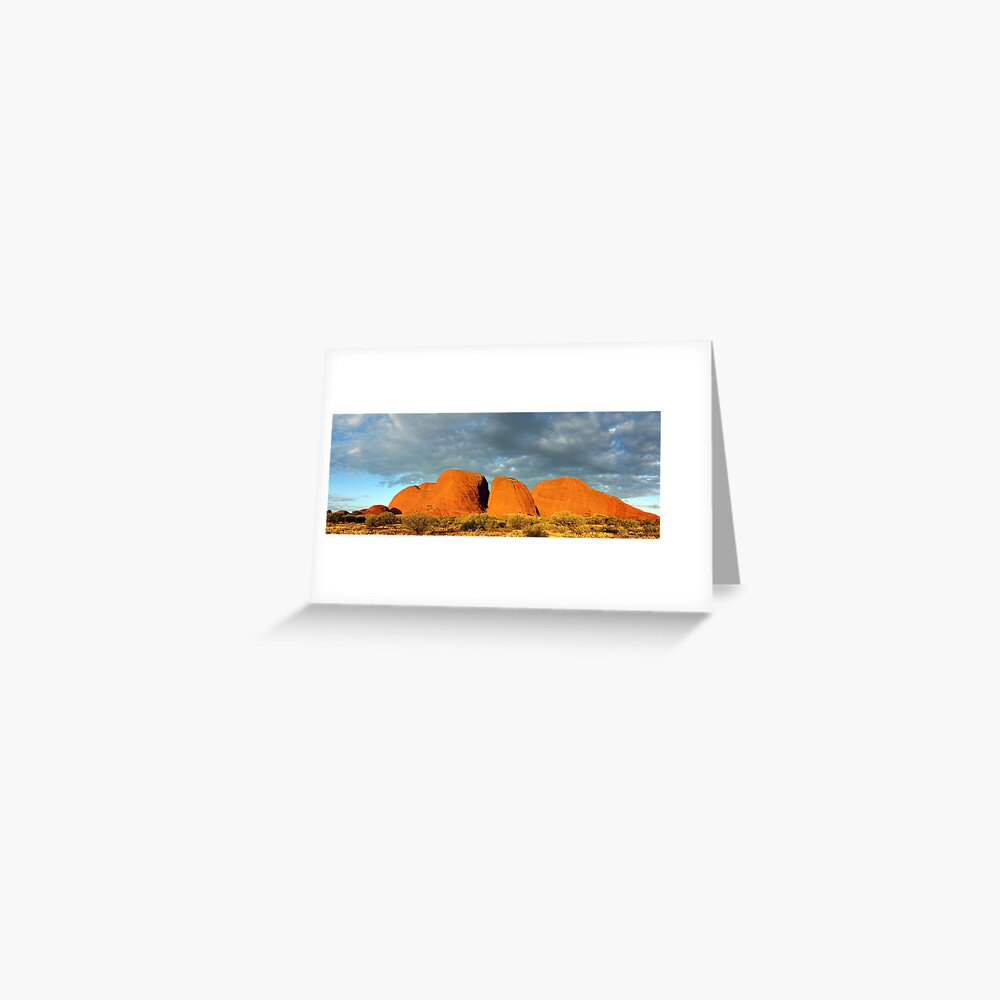 The Olgas (Kata Tjuta), Sunset, Australia Greeting Card