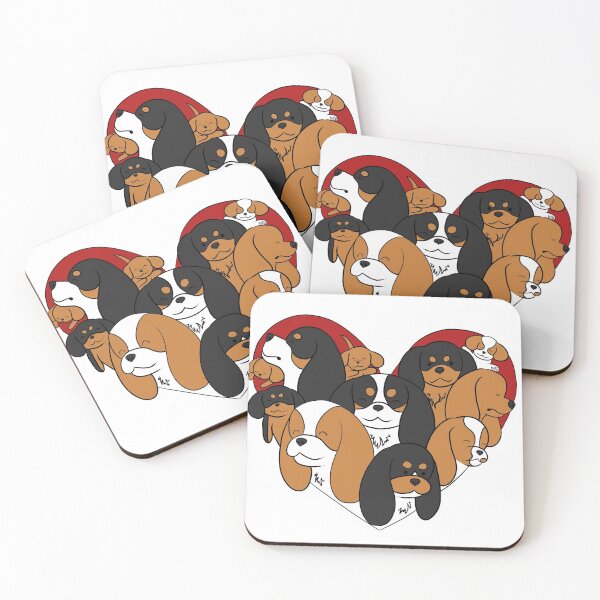 Item preview, Cavalier King Charles Spaniel Heart designed and sold by jollyinu.