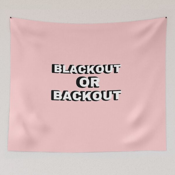 Item preview, Blackout OR Backout Tapestry  designed and sold by Riley  Scull.