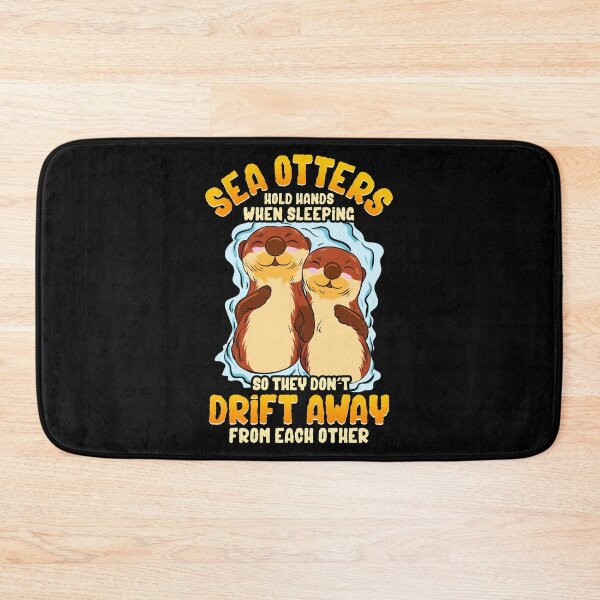 Item preview, Cute & Funny Sea Otters Hold Hands When Sleeping designed and sold by perfectpresents.