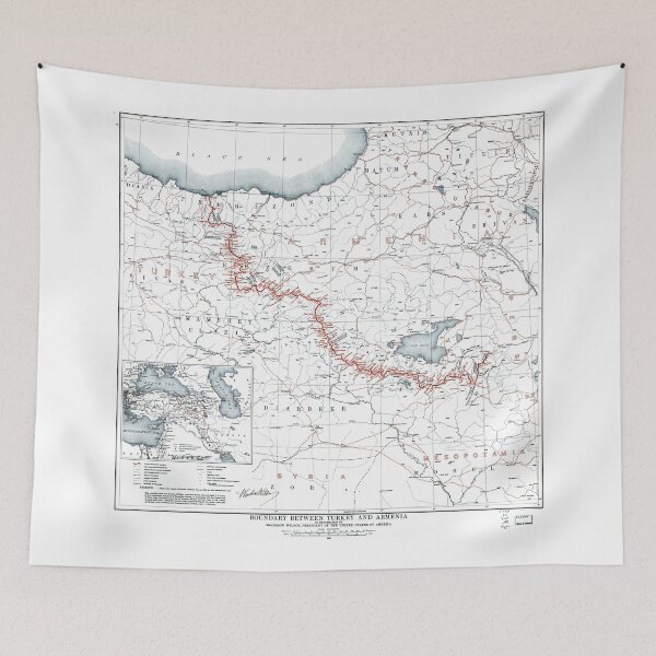 Item preview, Boundary between Turkey and Armenia (1920) designed and sold by allhistory.