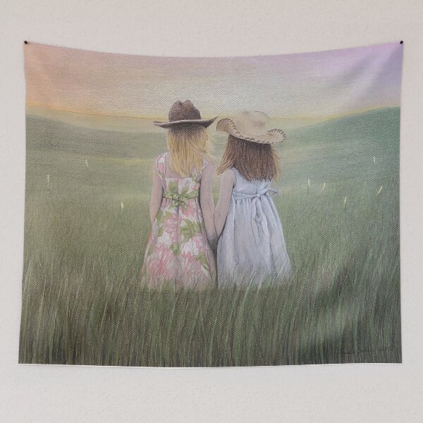 Item preview, Two Little Girls designed and sold by ArtbyLaurenJ.
