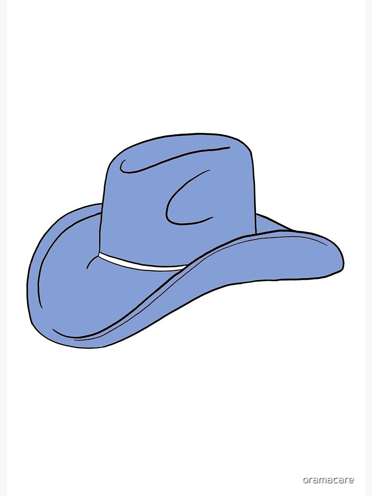 blue cowgirl hat