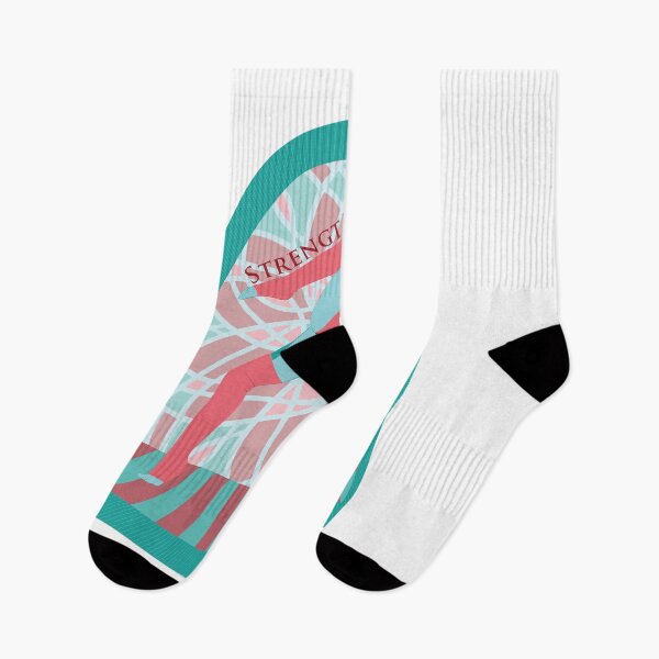 Item preview, Strength and Confidence - Pole Fitness Pink/Teal designed and sold by SmirkingDesigns.