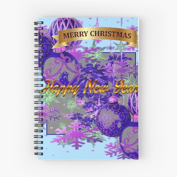 Item preview, PURPLE MERRY CHRISTMAS DECOR BLUE ART & SNOWFLAKES designed and sold by sharlesart.