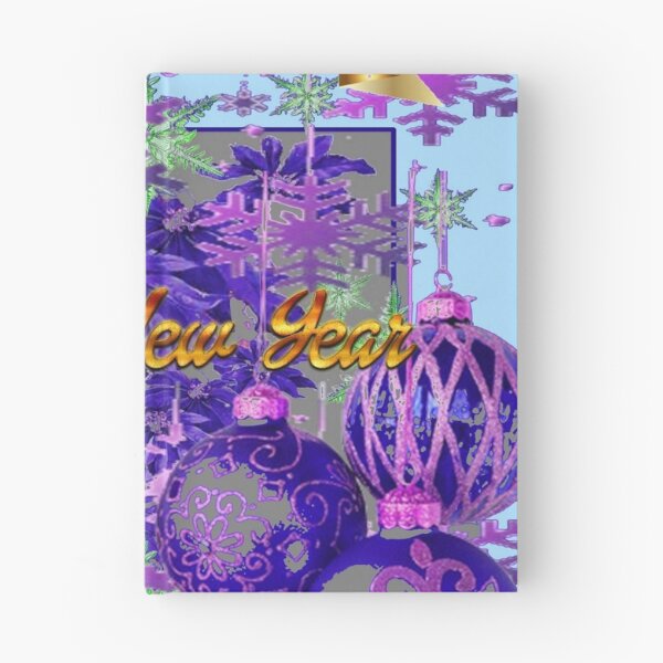 Item preview, PURPLE MERRY CHRISTMAS DECOR BLUE ART & SNOWFLAKES designed and sold by sharlesart.