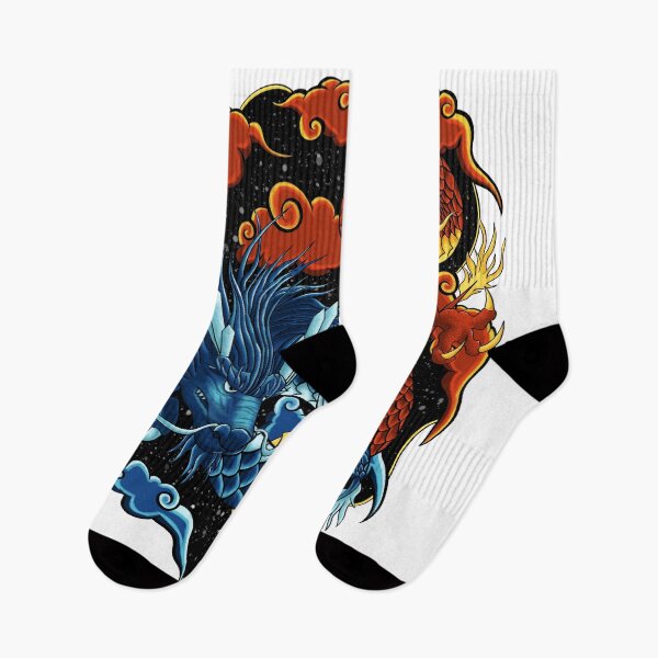 Item preview, Fire and Ice Chinese Dragons ArtofFD designed and sold by ArtofFD.