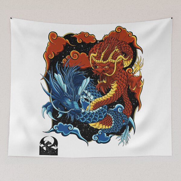 Item preview, Fire and Ice Chinese Dragons ArtofFD designed and sold by ArtofFD.