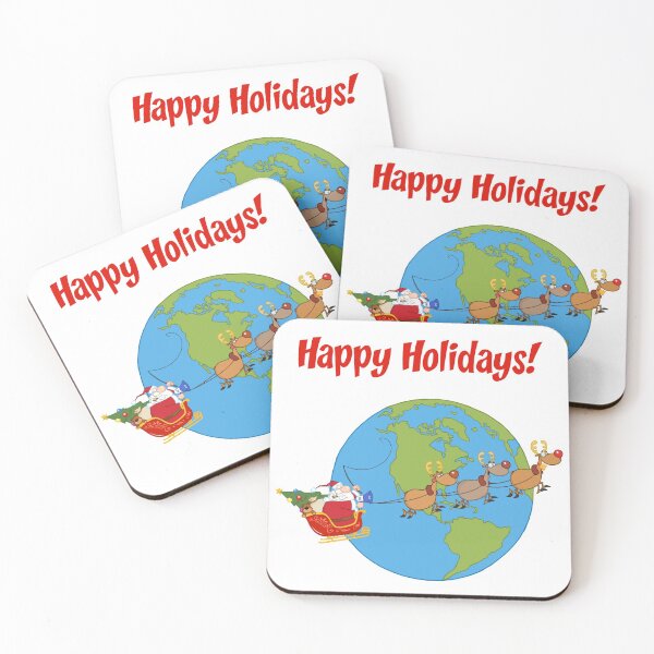 Item preview, Happy Holidays World Christmas Cartoon designed and sold by OlympusMons.