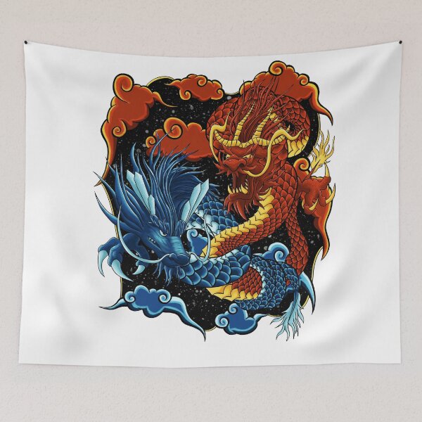 Item preview, Fire and Ice Chinese Dragon designed and sold by ArtofFD.