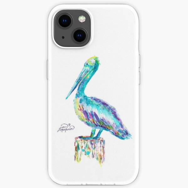 Pelican watercolor iPhone Soft Case