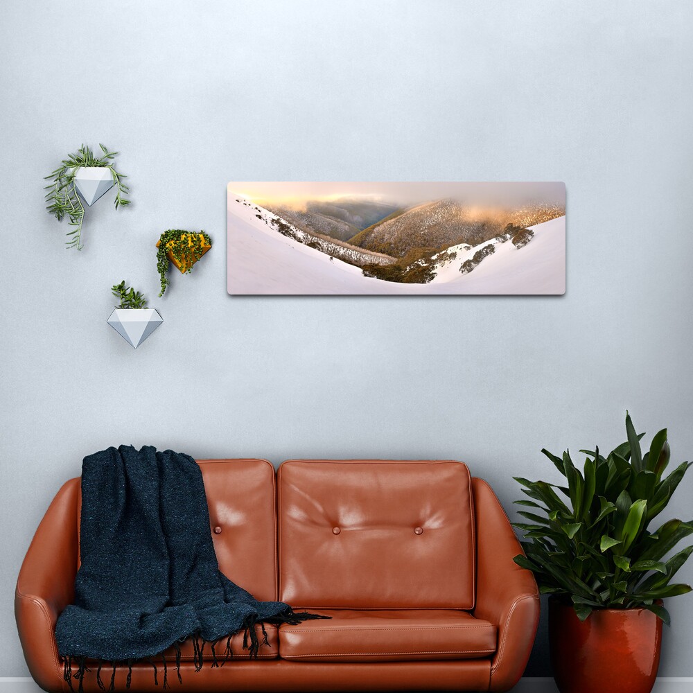 Foggy Dawn, Mt Hotham, Australia Metal Print
