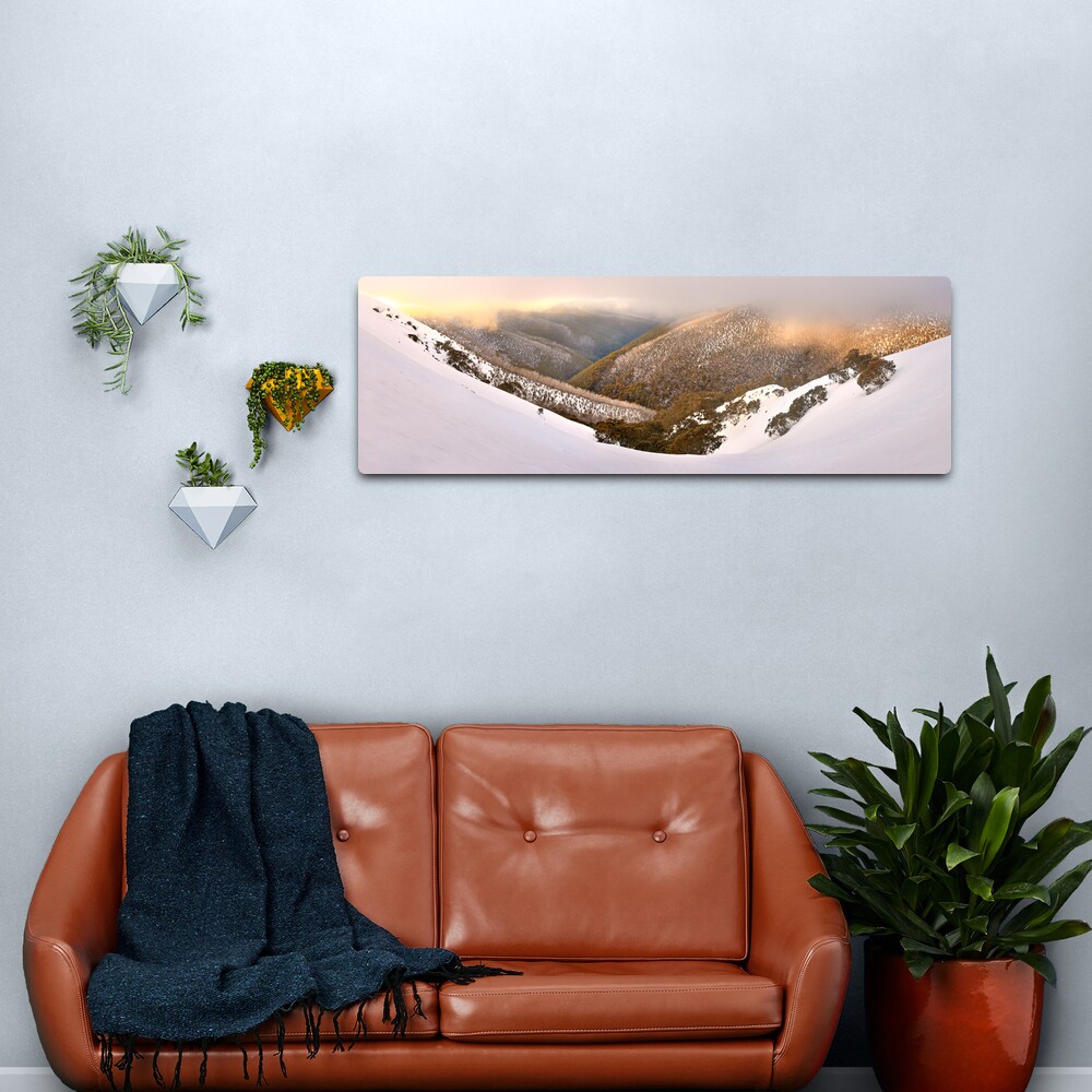 Foggy Dawn, Mt Hotham, Australia Metal Print