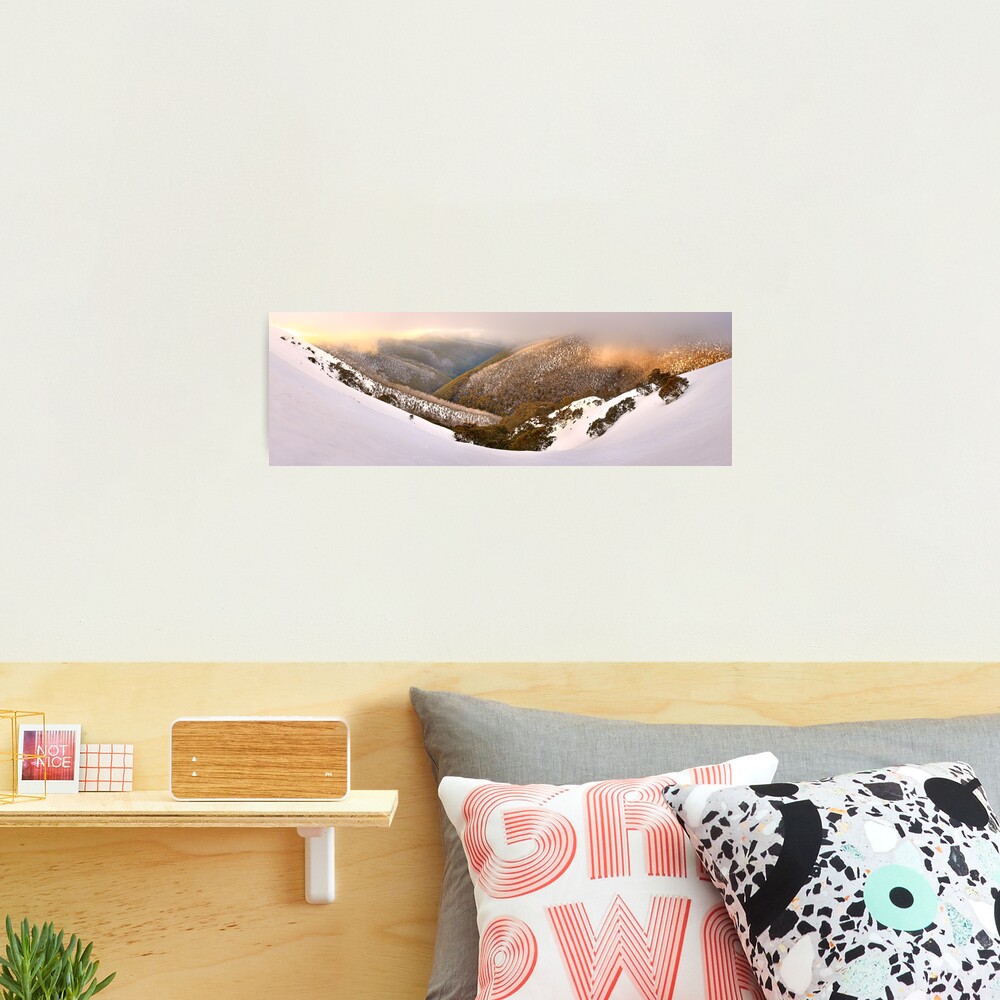 Foggy Dawn, Mt Hotham, Australia Photographic Print