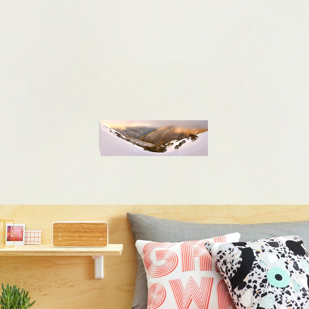 Foggy Dawn, Mt Hotham, Australia Photographic Print