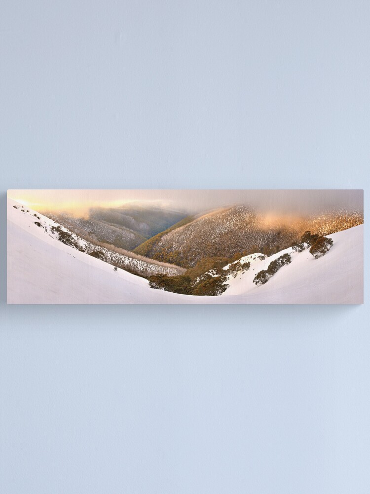 Alternate view of Foggy Dawn, Mt Hotham, Australia Canvas Print