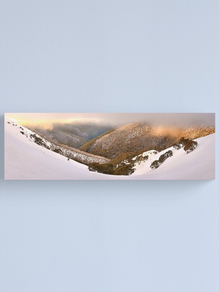 Alternate view of Foggy Dawn, Mt Hotham, Australia Canvas Print