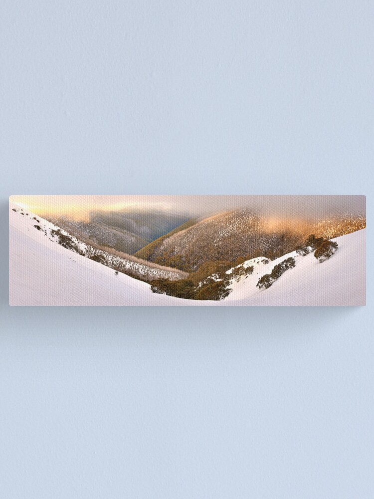 Alternate view of Foggy Dawn, Mt Hotham, Australia Canvas Print