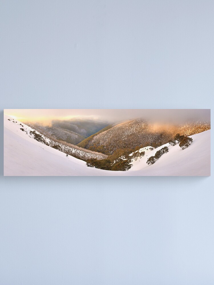 Alternate view of Foggy Dawn, Mt Hotham, Australia Canvas Print