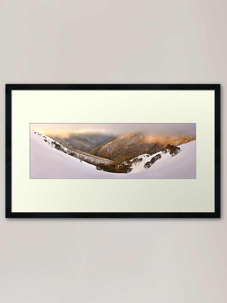 Alternate view of Foggy Dawn, Mt Hotham, Australia Framed Art Print