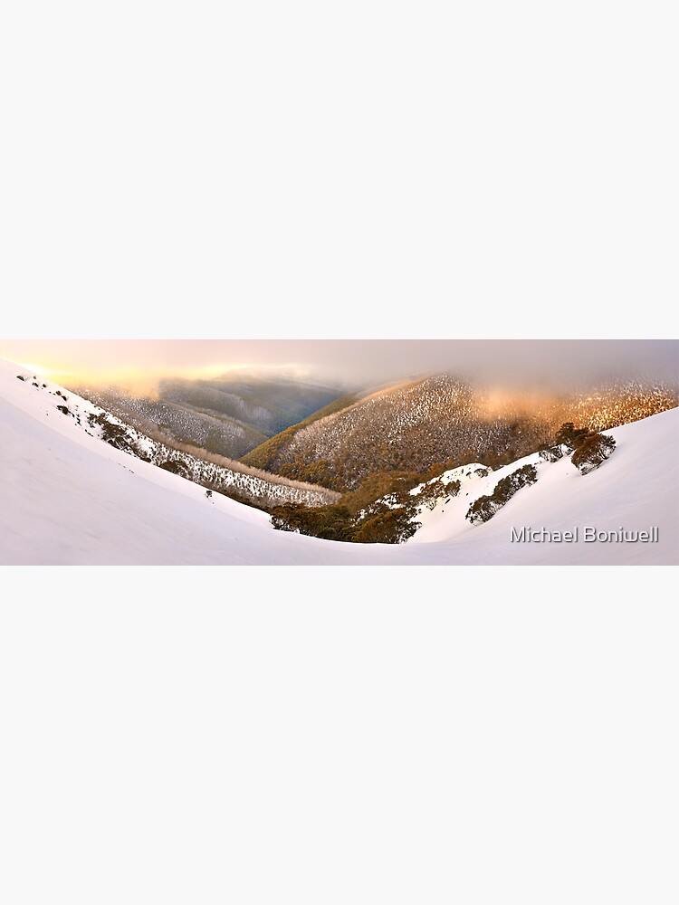 Thumbnail 3 of 3, Poster, Foggy Dawn, Mt Hotham, Australia designed and sold by Chockstone.