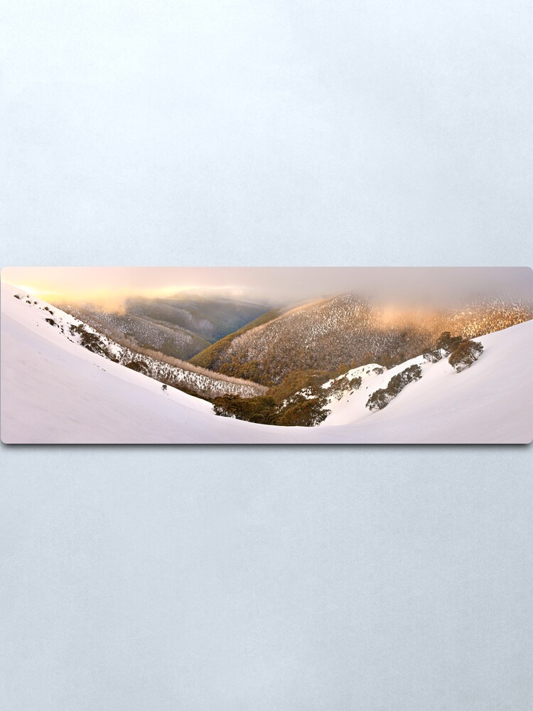 Alternate view of Foggy Dawn, Mt Hotham, Australia Metal Print