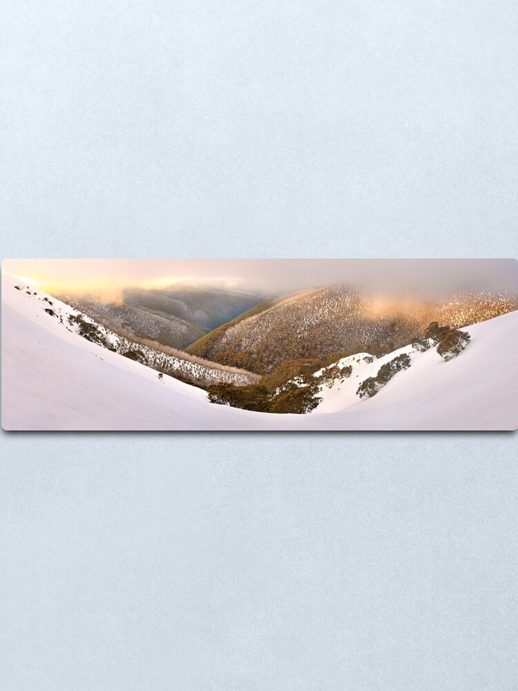 Alternate view of Foggy Dawn, Mt Hotham, Australia Metal Print