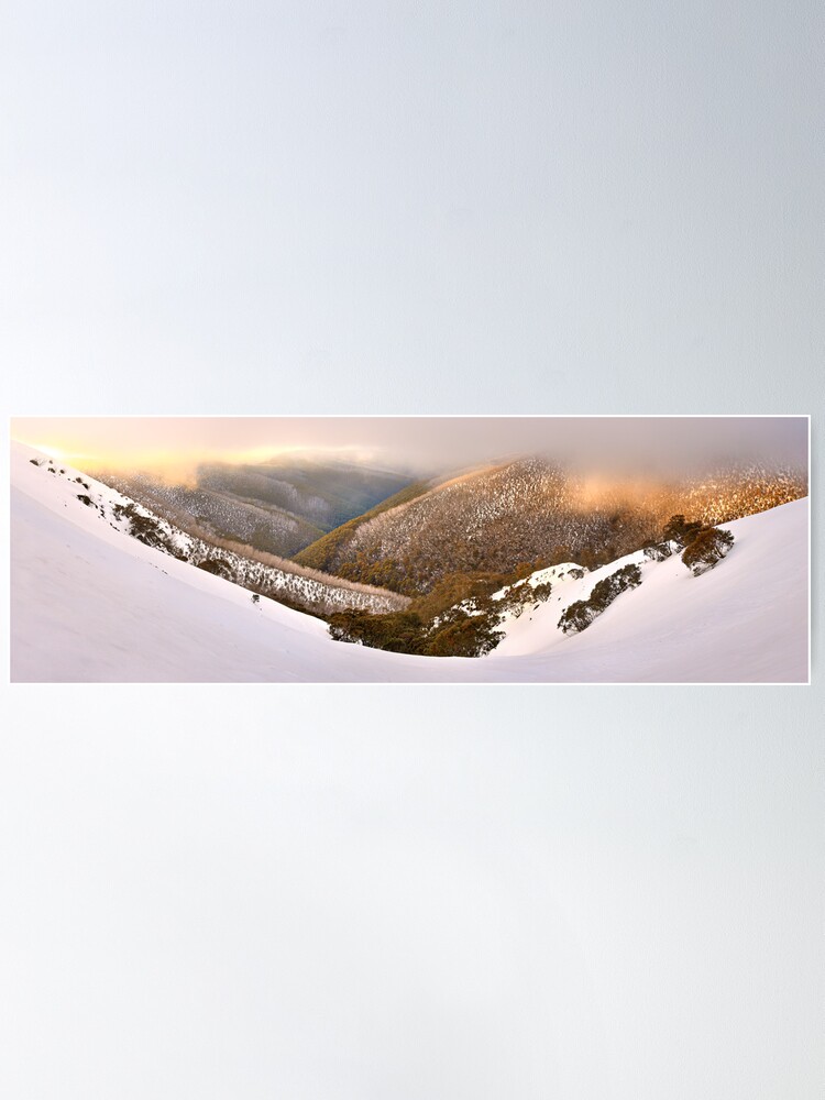 Alternate view of Foggy Dawn, Mt Hotham, Australia Poster