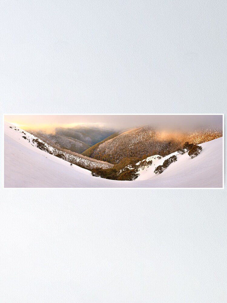 Alternate view of Foggy Dawn, Mt Hotham, Australia Poster