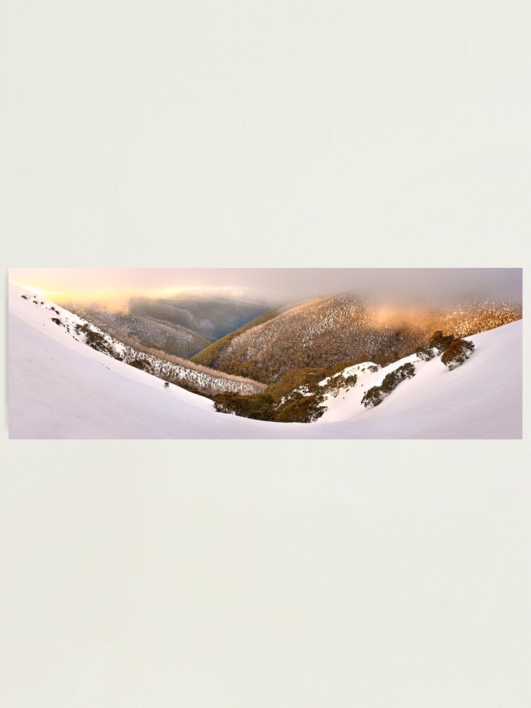 Alternate view of Foggy Dawn, Mt Hotham, Australia Photographic Print