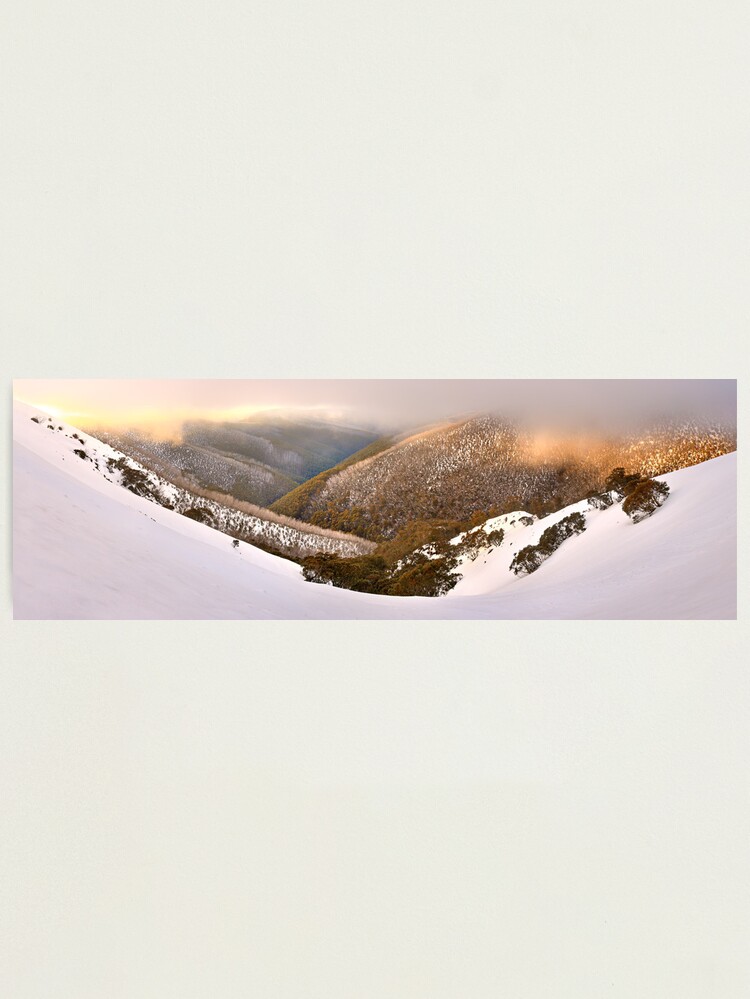 Alternate view of Foggy Dawn, Mt Hotham, Australia Photographic Print