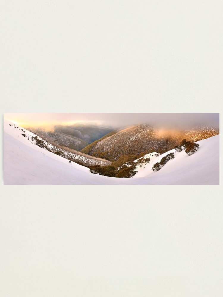 Alternate view of Foggy Dawn, Mt Hotham, Australia Photographic Print