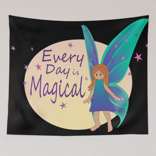 Item preview, Every Day is Magical - Strawberry Blond Fairy, Aqua Wings designed and sold by nutmegfairy.