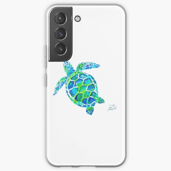 Sea Turtle no splots by Jan Marvin Samsung Galaxy Soft Case