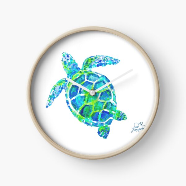 Sea Turtle no splots by Jan Marvin Clock