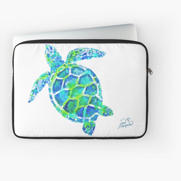 Sea Turtle no splots by Jan Marvin Laptop Sleeve