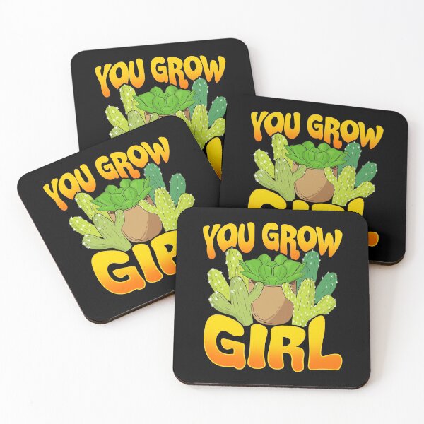 Item preview, You Grow Girl Gardening Planting Succulents Pun designed and sold by perfectpresents.