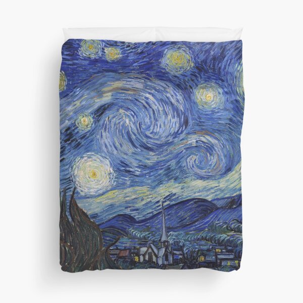 The Starry Night by Vincent van Gogh Duvet Cover