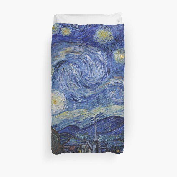 The Starry Night by Vincent van Gogh Duvet Cover