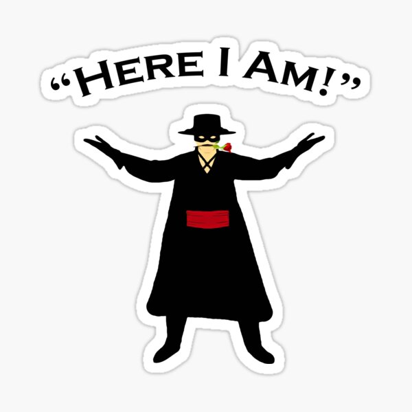 "Here I Am!" Sticker
