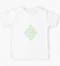 Green and Blue Curlicule Kids Tee