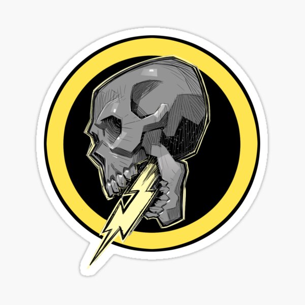 Death from above circle badge Sticker