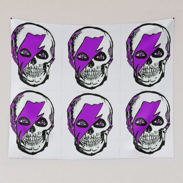 Item preview, Bolted Skull Purple designed and sold by NolaJere.