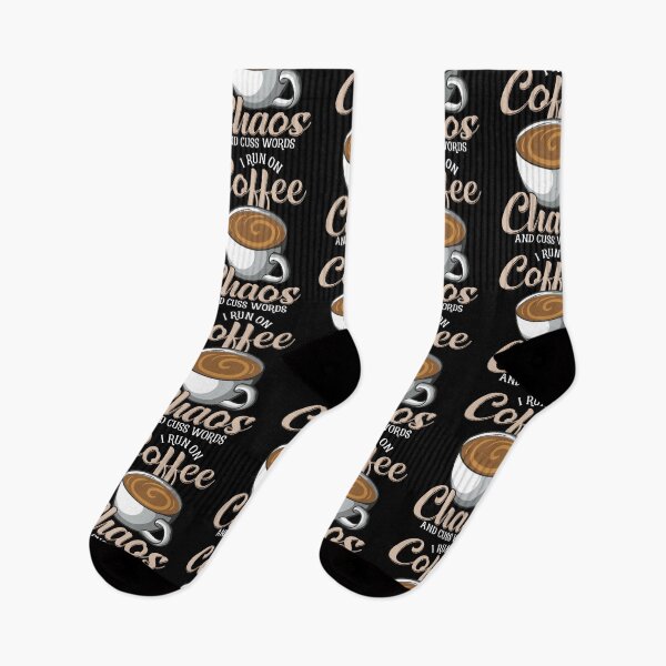 Item preview, Cute & Funny I Run On Coffee Chaos And Cuss Words designed and sold by perfectpresents.