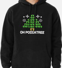 Oh Podiatree Podiatrist Foot Christmas Tree Pullover Hoodie